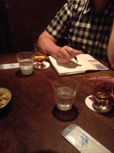 whiskey tasting and journal entries